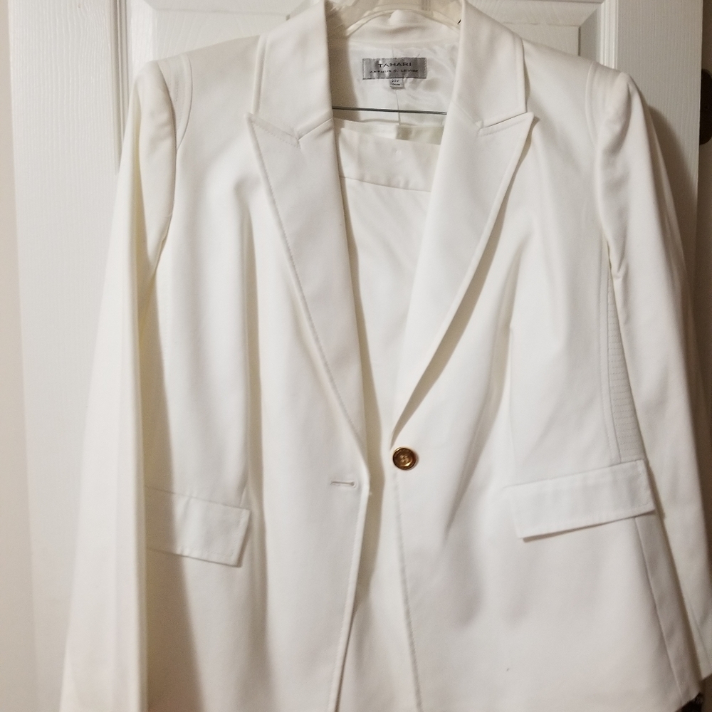 White pants suit
